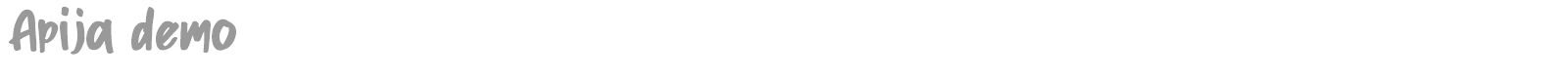 Apija font preview